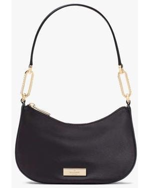 Kate Spade Nina Satin Shoulder Bag - Black