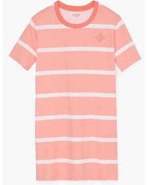 Kate Spade Montauk Stripe T-Shirt Dress - Pink