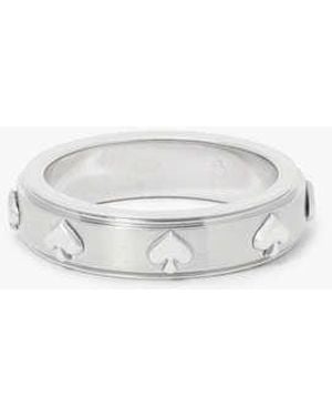 Kate Spade Spot The Spade Metal Ring - White