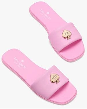 【Kate Spade】Kendall Smooth Leather Slide Sandal ◆国内発送 Kate Spade Kendall Smooth Leather Slide Sandal International