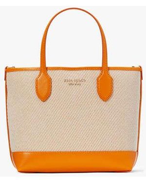 Kate Spade Bleecker Canvas Medium Crossbody Tote, Turmeric Root - Black