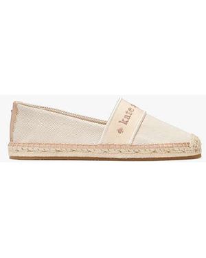 Kate Spade Piper Webbing Espadrille Flat - Black