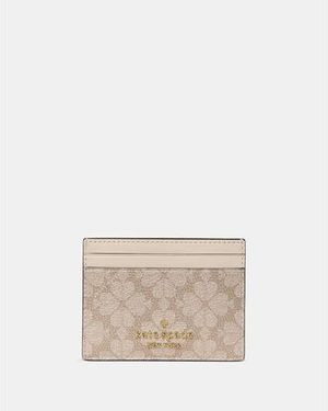 Kate Spade Flower Small Slim Card Holder - White