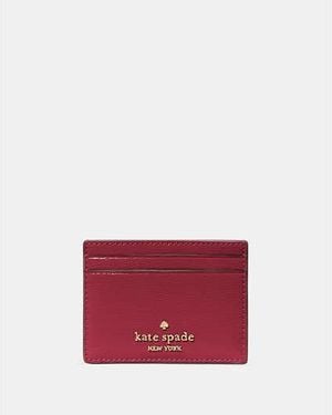 Kate Spade Madison Small Slim Card Holder - Red