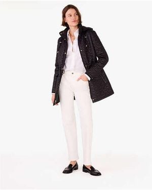 Kate Spade Quilted Spade Coat - Black