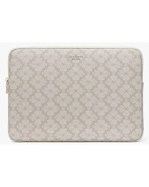 Kate Spade Flower Universal Laptop Sleeve, Dark - White