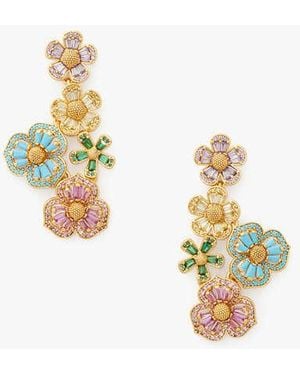 Kate Spade Fleurette Statement Earrings - Black