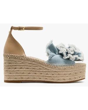 Kate Spade Flourish Espadrille Wedge Sandals - Black