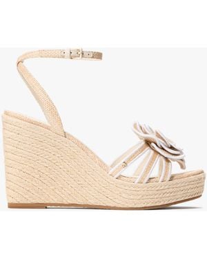Kate Spade Outlet Flora Espadrille Wedge Sandal - Natural