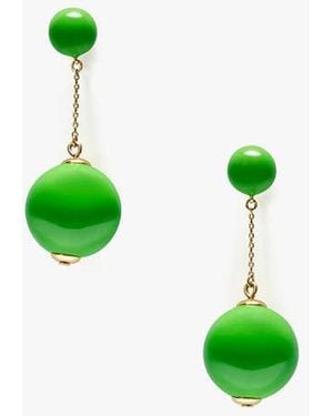 Kate Spade Have A Ball Linear Earrings - Green