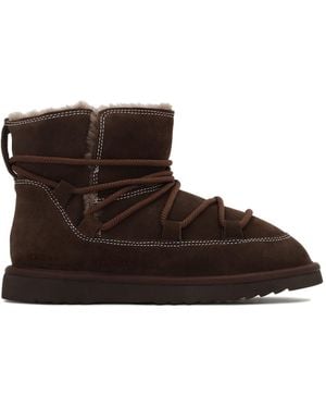 Kazar Botas De Nieve Marrones Con Aislamiento De Lana De Oveja - Marrón