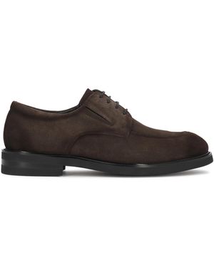 Kazar Suède Lace-Up Shoes Met Elastische Inzet - Bruin