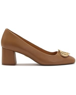 Kazar Leren Pumps Met Comfortvoering - Bruin