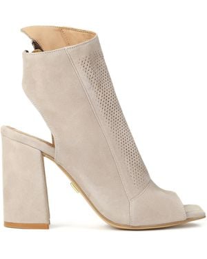 Kazar Botines Peep Toe De Mujer - Blanco