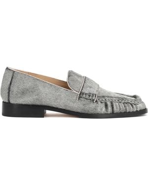 Kazar Silberne Schuhe Aus Haarleder - Weiß