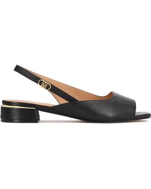 Kazar Klassieke Zwarte Sandalen Met Gouden Accenten - Wit