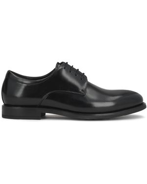 Kazar Leder Derby Halve Schoenen - Zwart