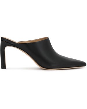 Kazar Minimalistische Mules Met Hakken - Zwart