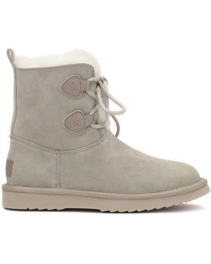 Kazar Botas De Nieve Grises Con Cordones
