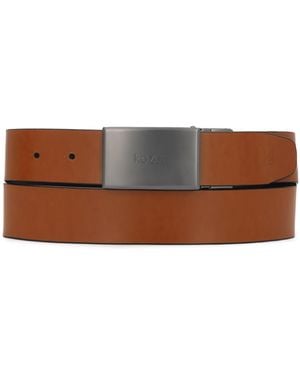 Kazar Correa De Doble Cara Con Hebilla Completa Mate - Marrón