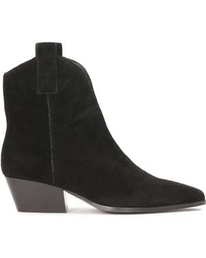 Kazar Bottes De Cow-Boy En Daim À Enfiler - Noir