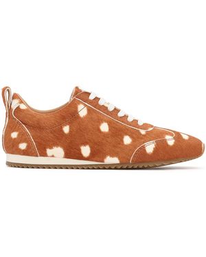 Kazar Turnschuhe Mit Tiermuster Aus Borsten - Braun