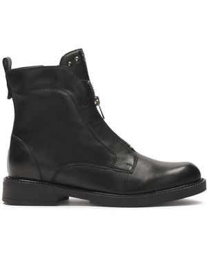 Kazar Bottes Noires Confortables Avec Fermeture À Glissière
