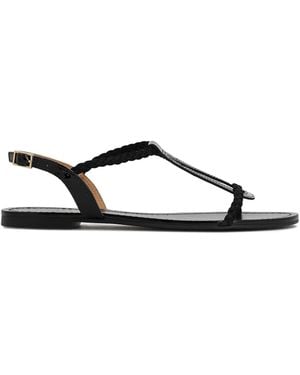 Kazar Flache Sandalen Aus Lackleder Und Wildleder - Weiß