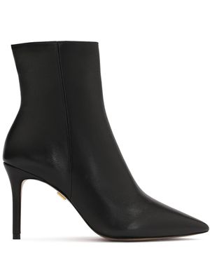 Kazar Bottines Noires Minimalistes À Bouts Pointus
