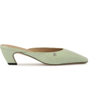 Kazar Mules Avec Devant Intégré Avec Motif Gaufré - Vert