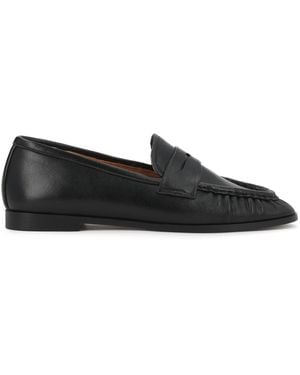 Kazar Schwarze Editions Halbschuhe Aus Leder Mit Mokassins-Nähten