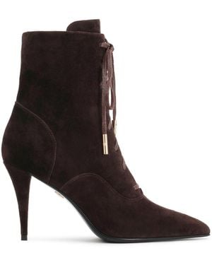 Kazar Bottines Élégantes À Talons En Daim - Noir