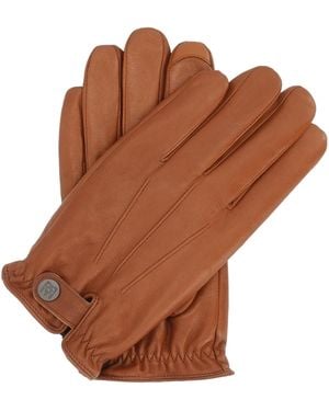 Kazar Guantes De Piel Marrón Con Función De Pantalla Táctil