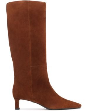 Kazar Helle Braune Stiefel Aus Wildleder Mit Niedrigem Absatz