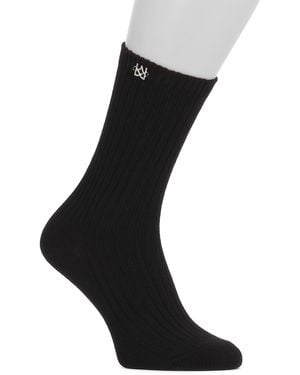Kazar Chaussettes En Bambou Côtelé - Noir