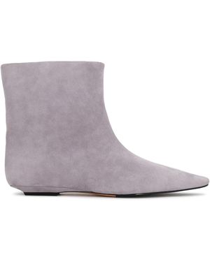 Kazar À Enfiler, Des Bottines En Suède Dans Une Teinte Claire De - Violet