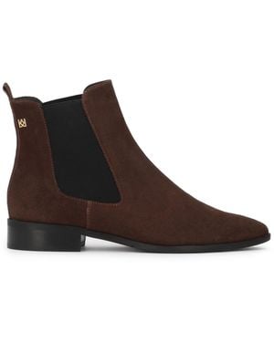 Kazar Klassische Chelsea-Boots Aus Braunem Wildleder