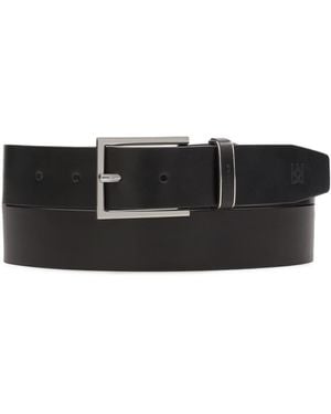 Kazar Cinturón De Negocios Con Hebilla Plateada - Negro