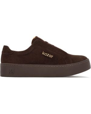 Kazar Braune Turnschuhe Aus Wildleder