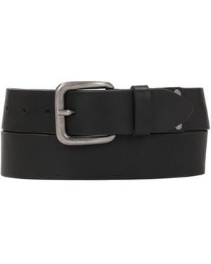 Kazar Cinturón Con Hebilla Plateada - Negro