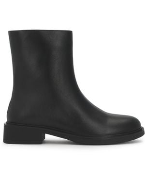 Kazar Minimalistische Stiefeletten Mit Reißverschluss - Schwarz
