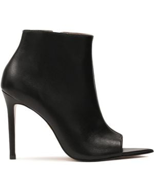 Kazar Botas Negras De Punta Abierta - Negro