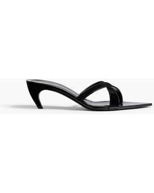 KHAITE Sophie Kitten Heel Sandal - White