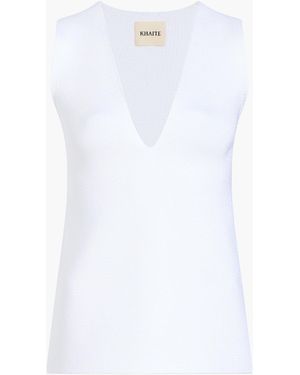 KHAITE Heidi Top - White