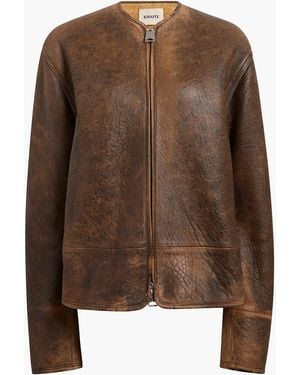 KHAITE Exclusive Ruban Jacket - Brown