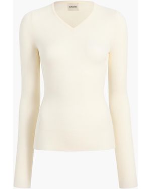 KHAITE Tania Top - White