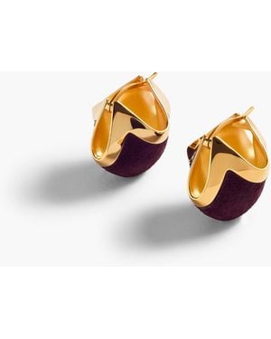 KHAITE Medium Lotus Earrings - White