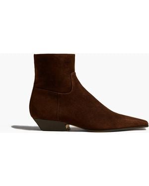 KHAITE Marfa Ankle Boot - Brown
