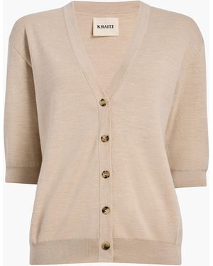 KHAITE Theodora Cardigan - Natural