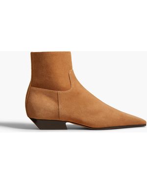 KHAITE Marfa Ankle Boot - Brown